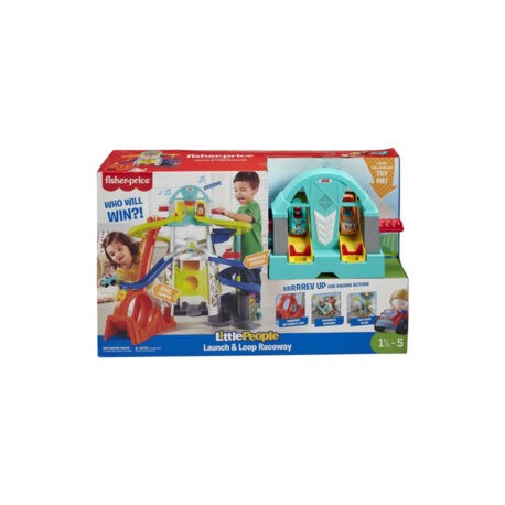 PISTA DE LANZAMIENTO Y CHOQUE LITTLE PEOPLE